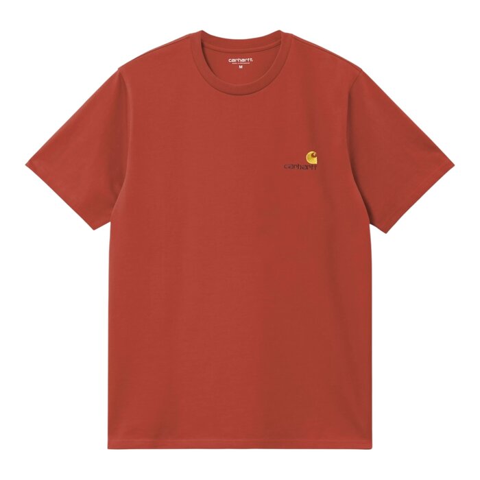 Carhartt WIP S/S American Script T-Shirt - Oxide Red