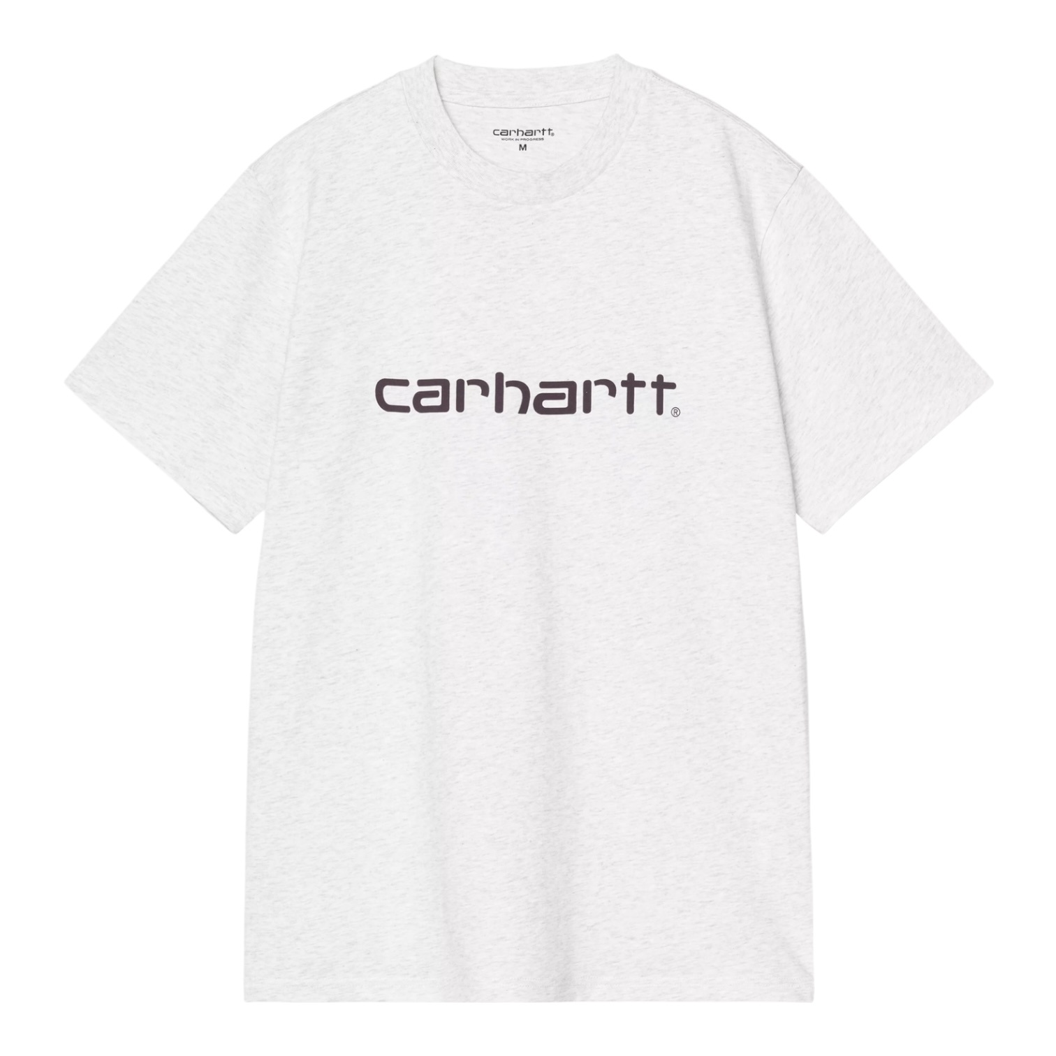 Carhartt WIP S/S Script T-Shirt - Ash Heather/Cozy Purple