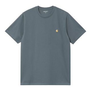 Carhartt WIP S/S Chase T-Shirt - Cozy Blue / Gold