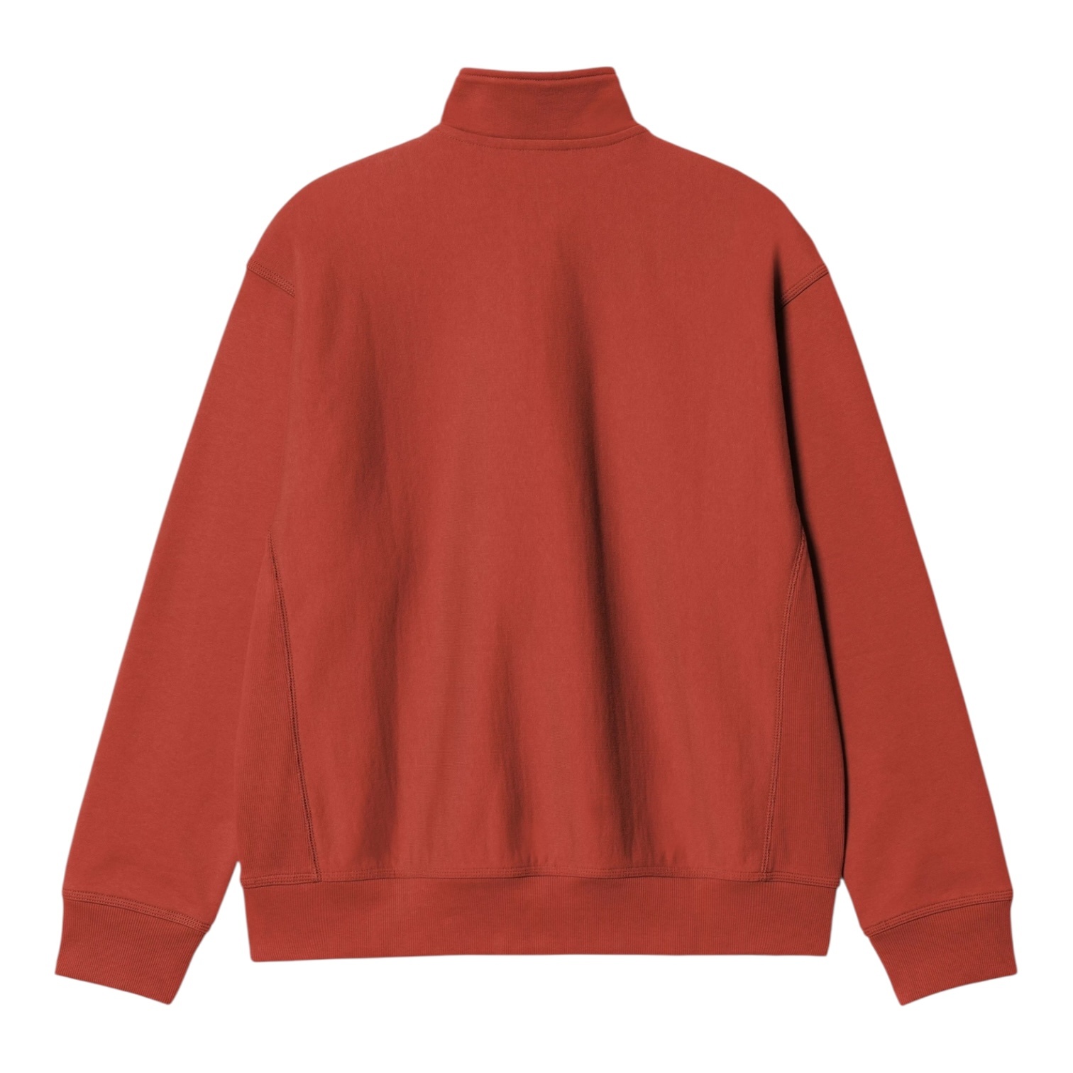 Carhartt WIP Half Zip American Script Sweat - Oxide Red