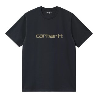 Carhartt WIP S/S Script T-Shirt - Deep Night/ Gentle Green