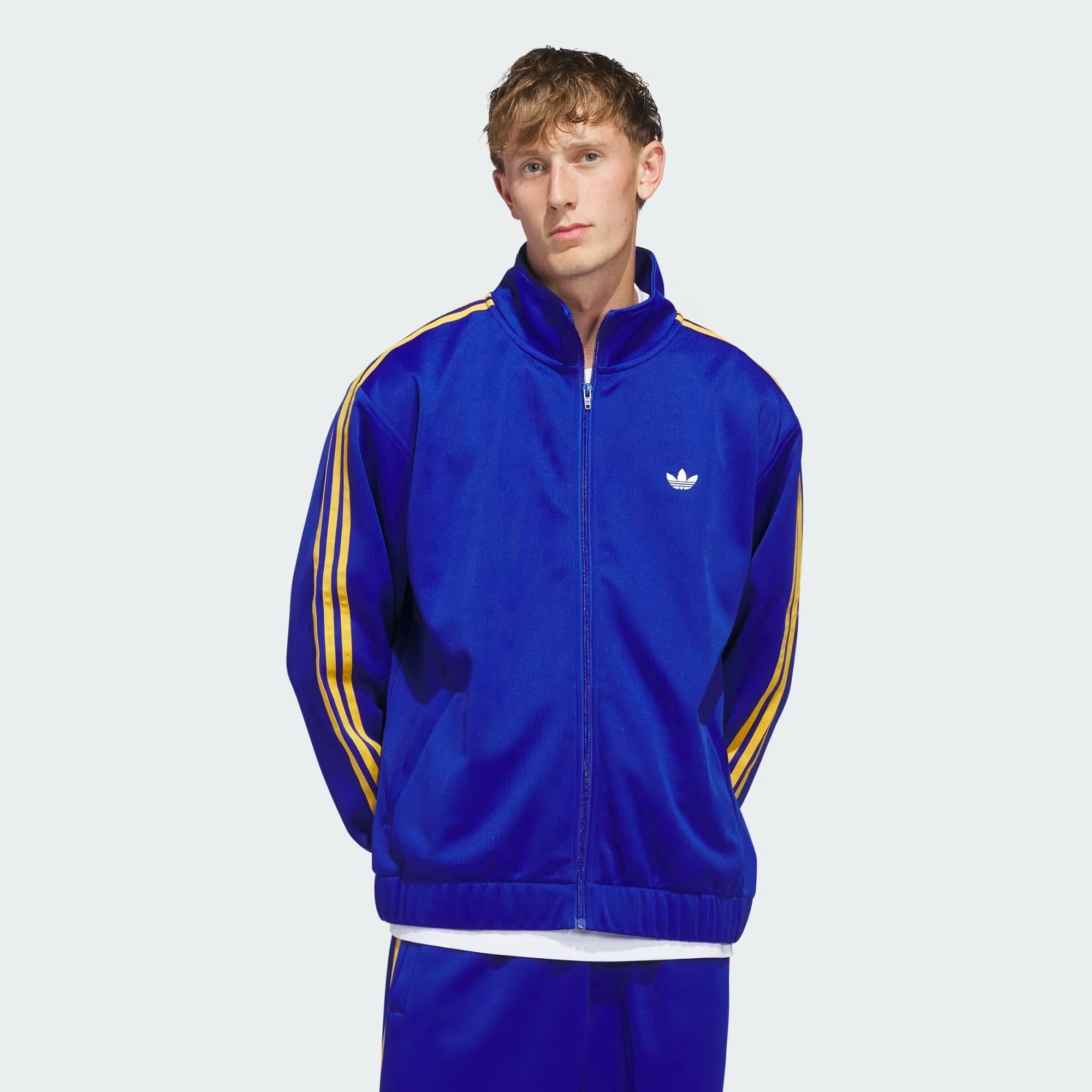 Adidas Skateboarding Firebird TK Jacket - Royal Blue/Preloved Yellow