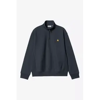 Carhartt WIP Half Zip American Script Sweat - Deep Night