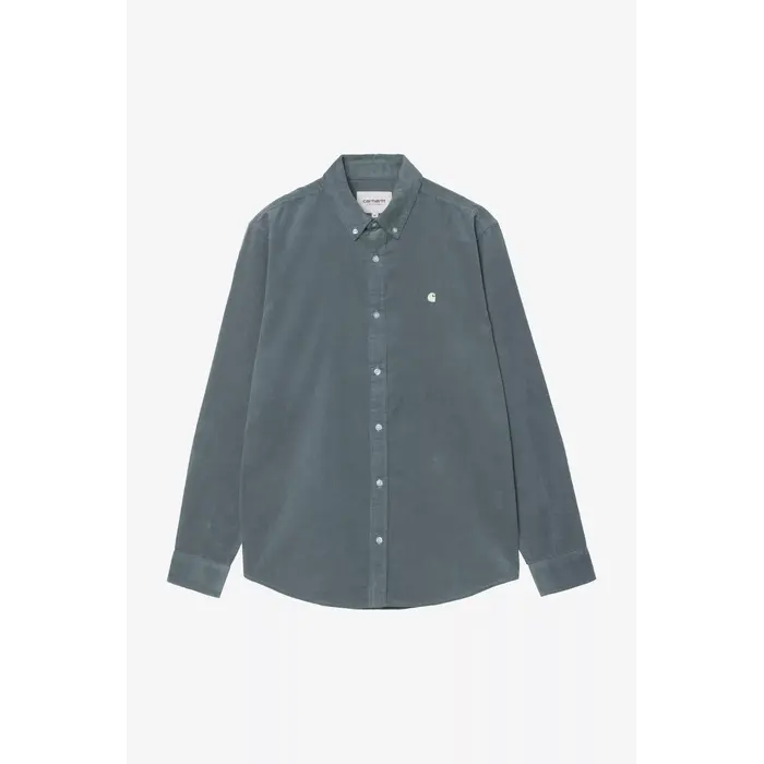 Carhartt WIP L/S Madison Fine Cord - Cozy Blue