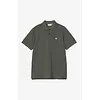 S/S Chase Pique Polo - Leaf/Gold