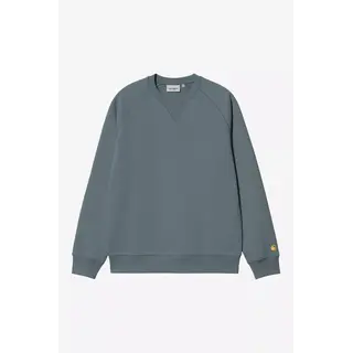 Carhartt WIP Chase Sweat - Cozy Blue/Gold