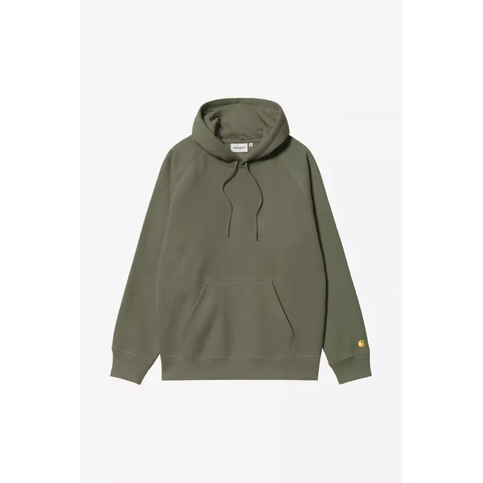 Carhartt WIP Hooded Chase Sweat - Leaf/Gold