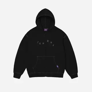 Jacker Mirror Maze Hoodie Zip - Black