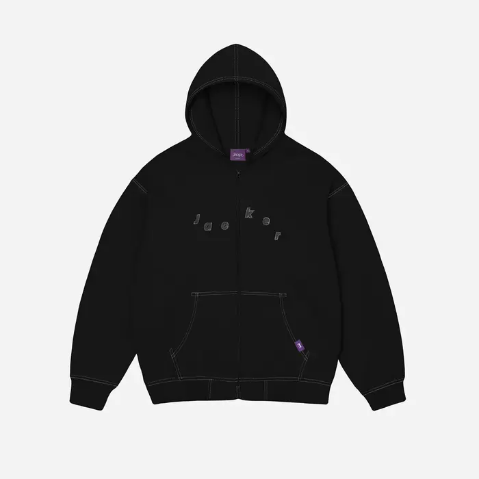 Jacker Mirror Maze Hoodie Zip - Black