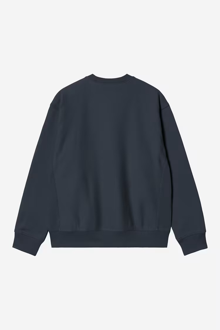 Carhartt WIP American Script Sweat - Deep Night