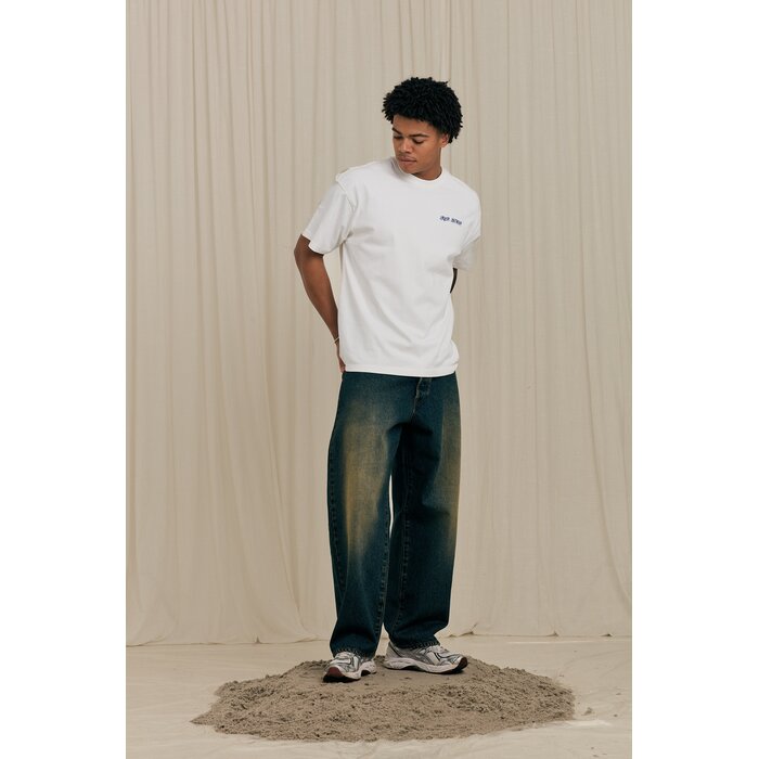 Arbor Antwerp Blue Triple Heart T-shirt - White