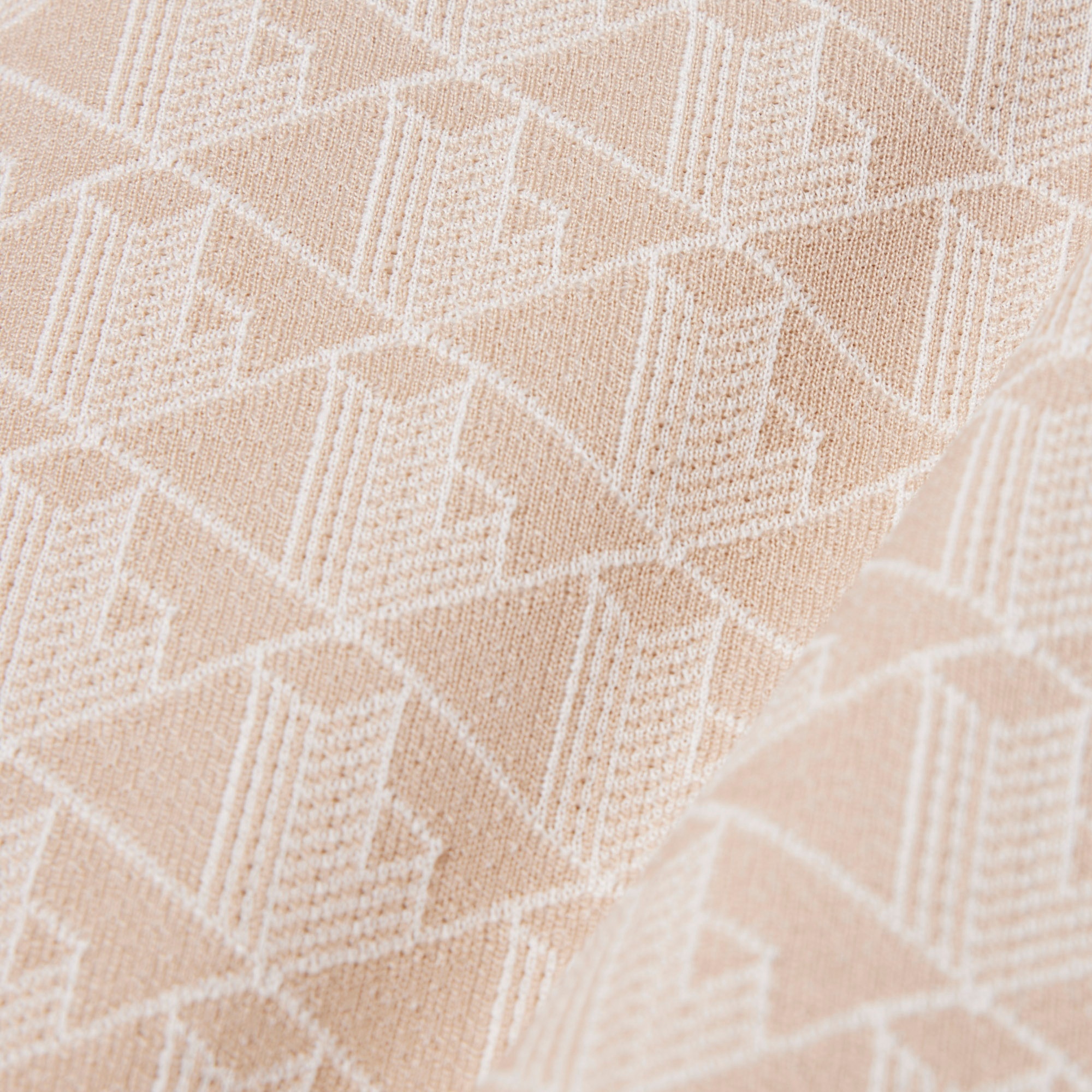 Lacoste Veste de survêtement zippée Paris jacquard -  Beige/Blanc