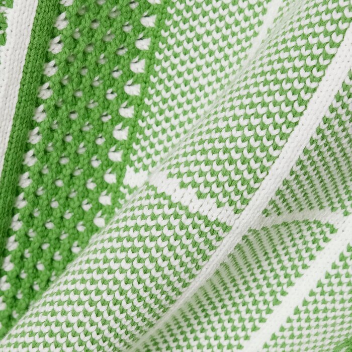 Lacoste Pull Jacquard Graphique Court Tennis - Vert/Blanc