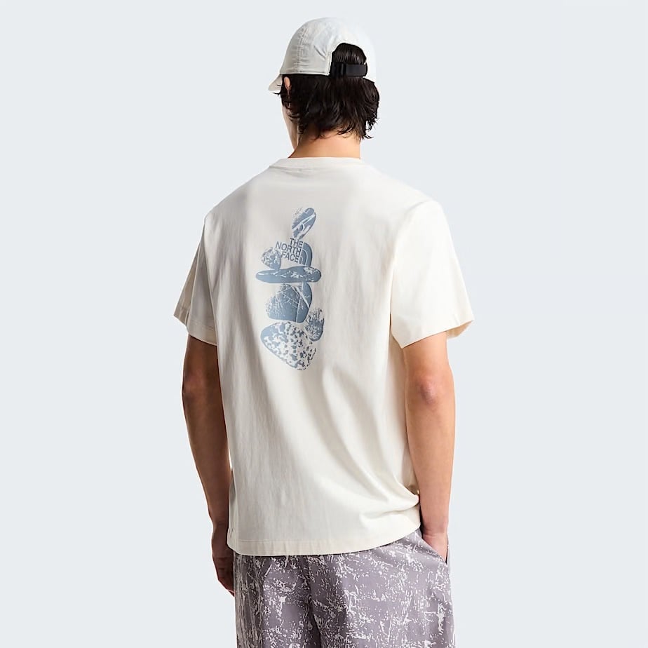The North Face M Stones RX S/S Tee - Whihte Dune