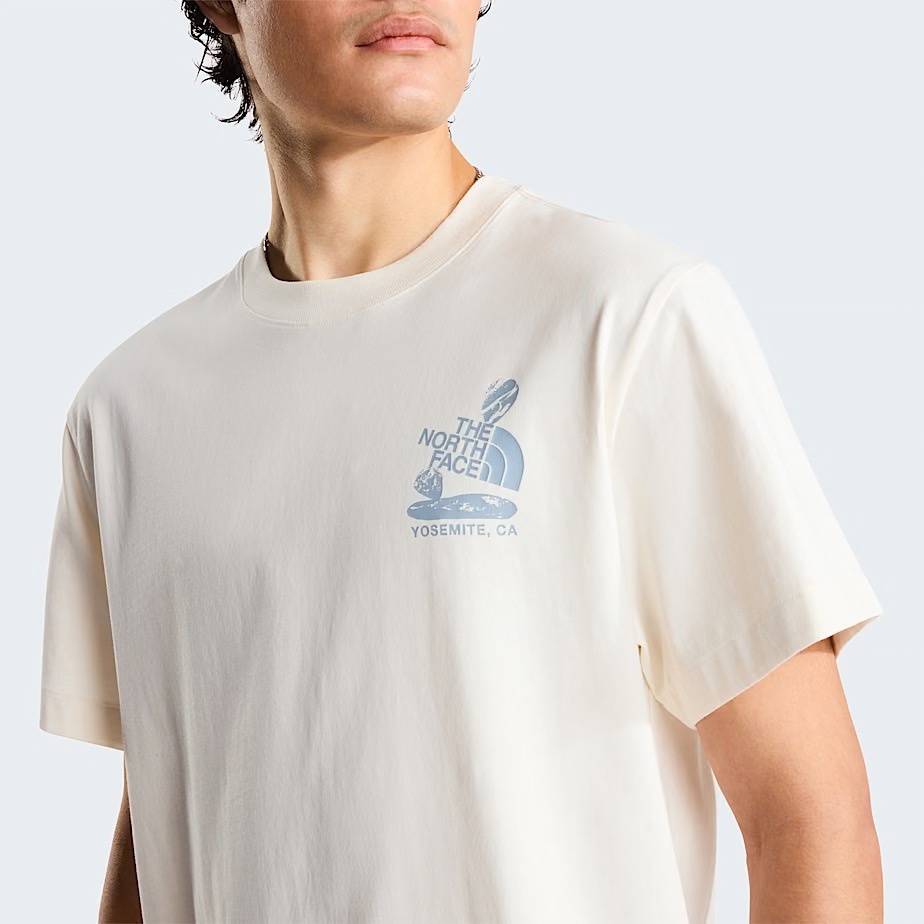 The North Face M Stones RX S/S Tee - Whihte Dune