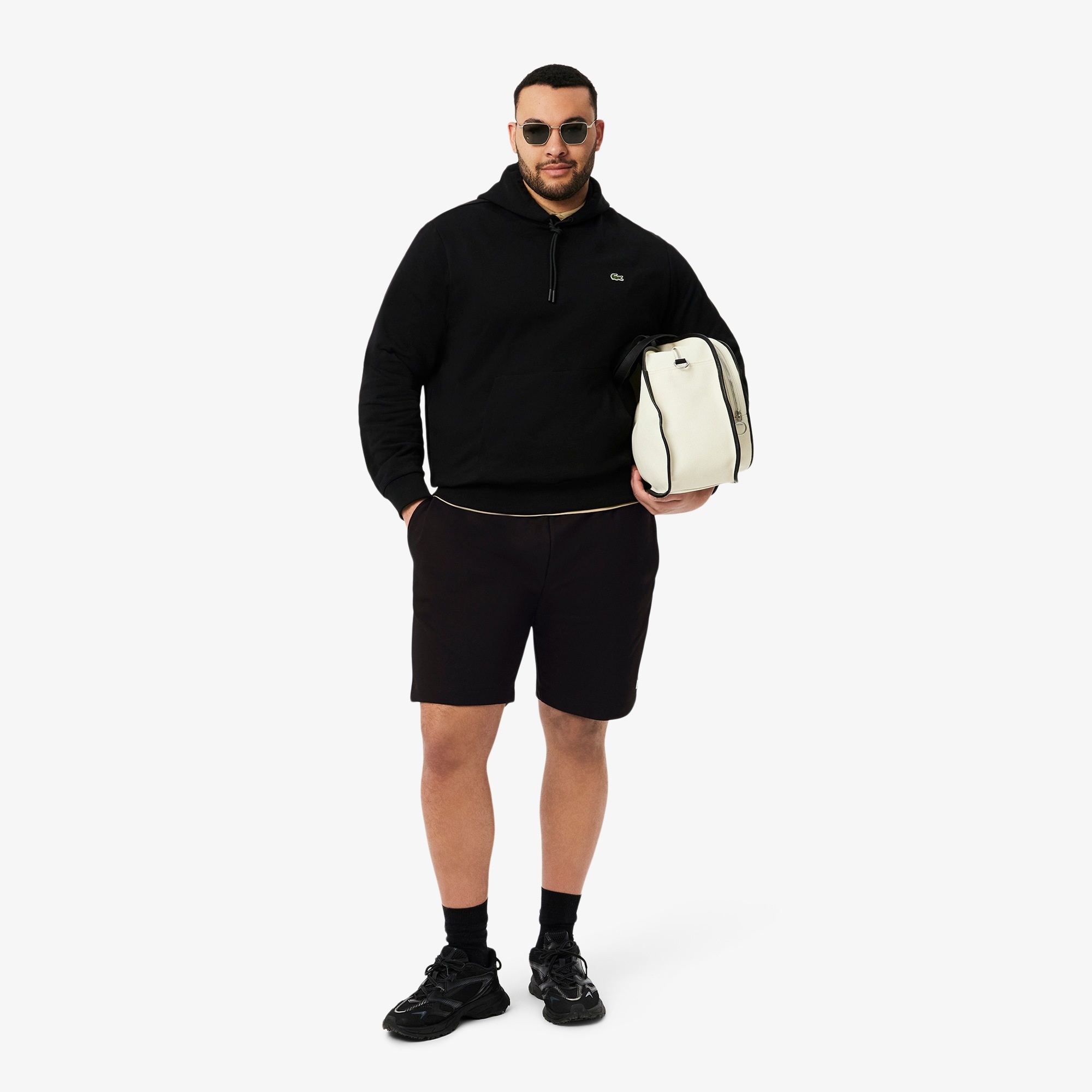 Lacoste Short Regular Fit Molleton - Noir