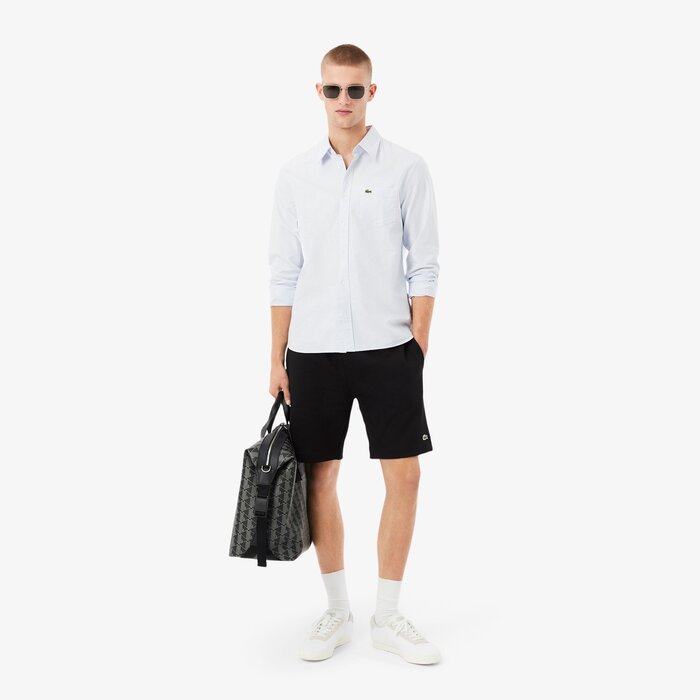 Lacoste Short Regular Fit Molleton - Noir