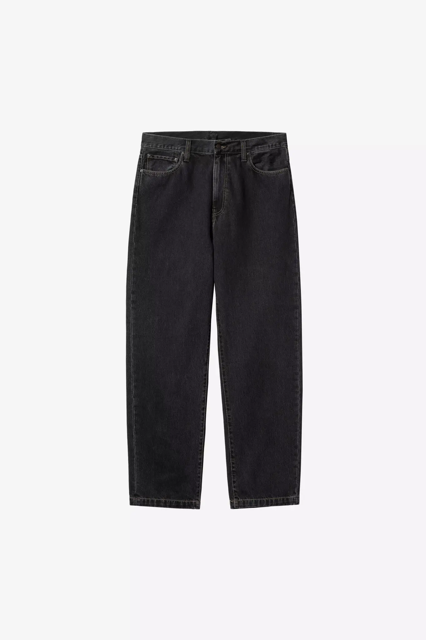 Carhartt WIP Aaron Pant - Black Stone Washed