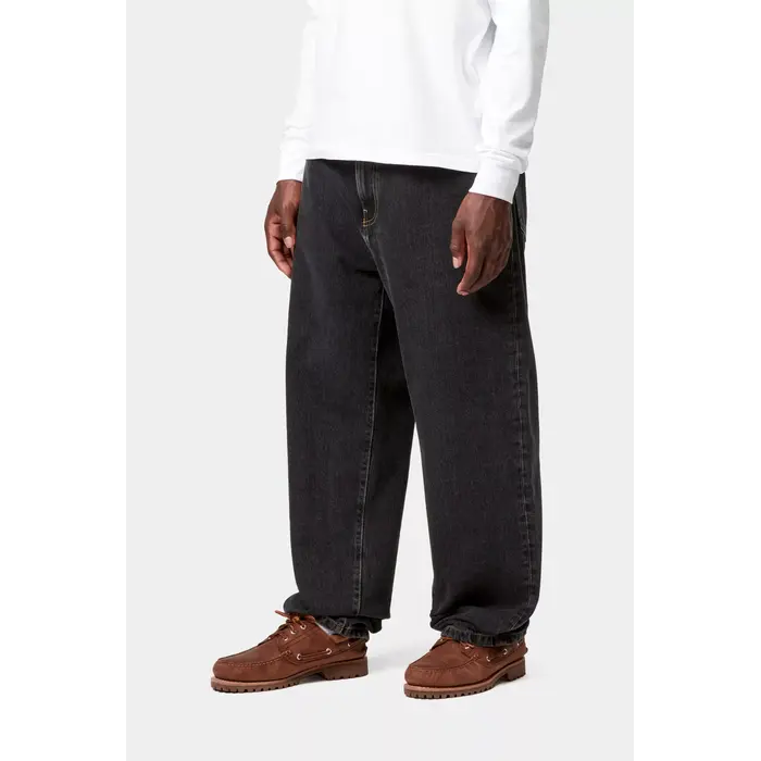 Carhartt WIP Aaron Pant - Black Stone Washed