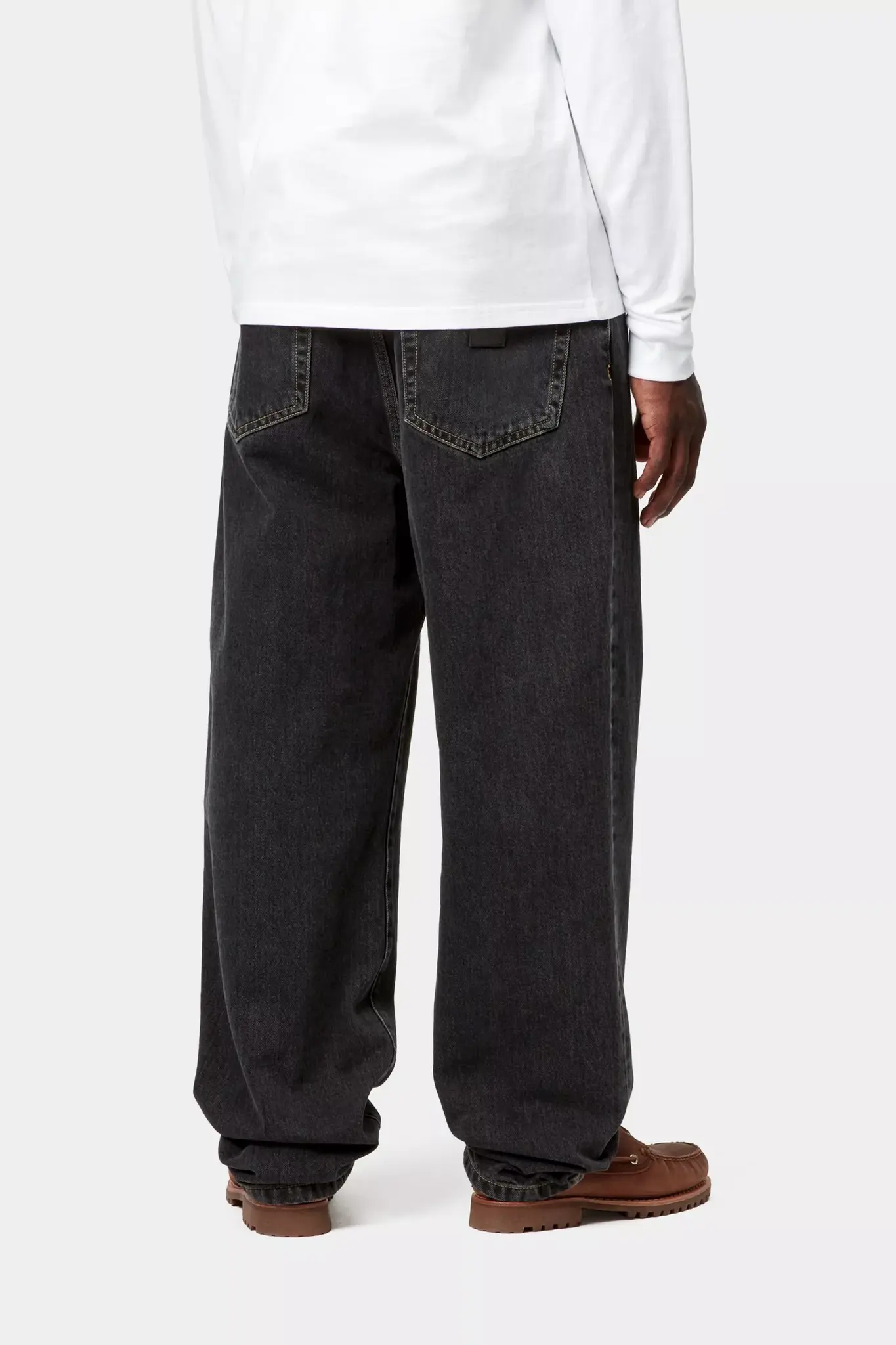 Carhartt WIP Aaron Pant - Black Stone Washed