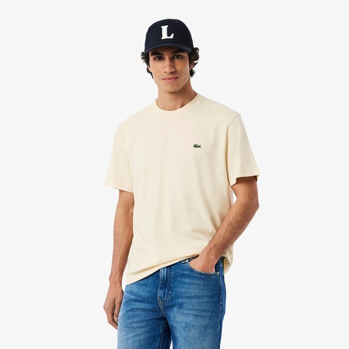Lacoste T-shirt Coton Col Rond - Beige