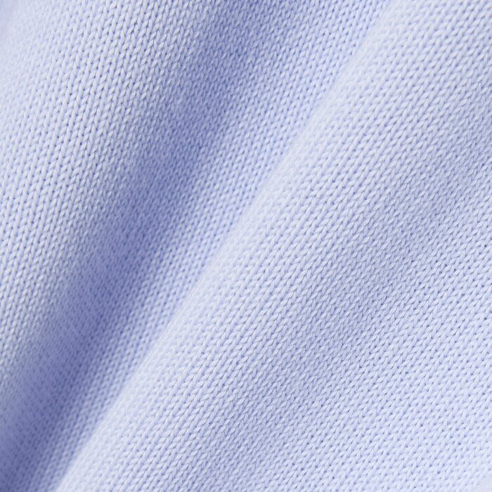 Lacoste Pull Coton Uni Col Rond - Bleu Clair