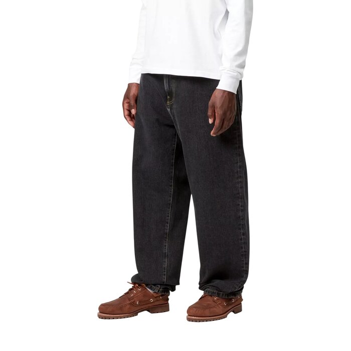 Carhartt WIP Aaron Pant - Black Stone Washed