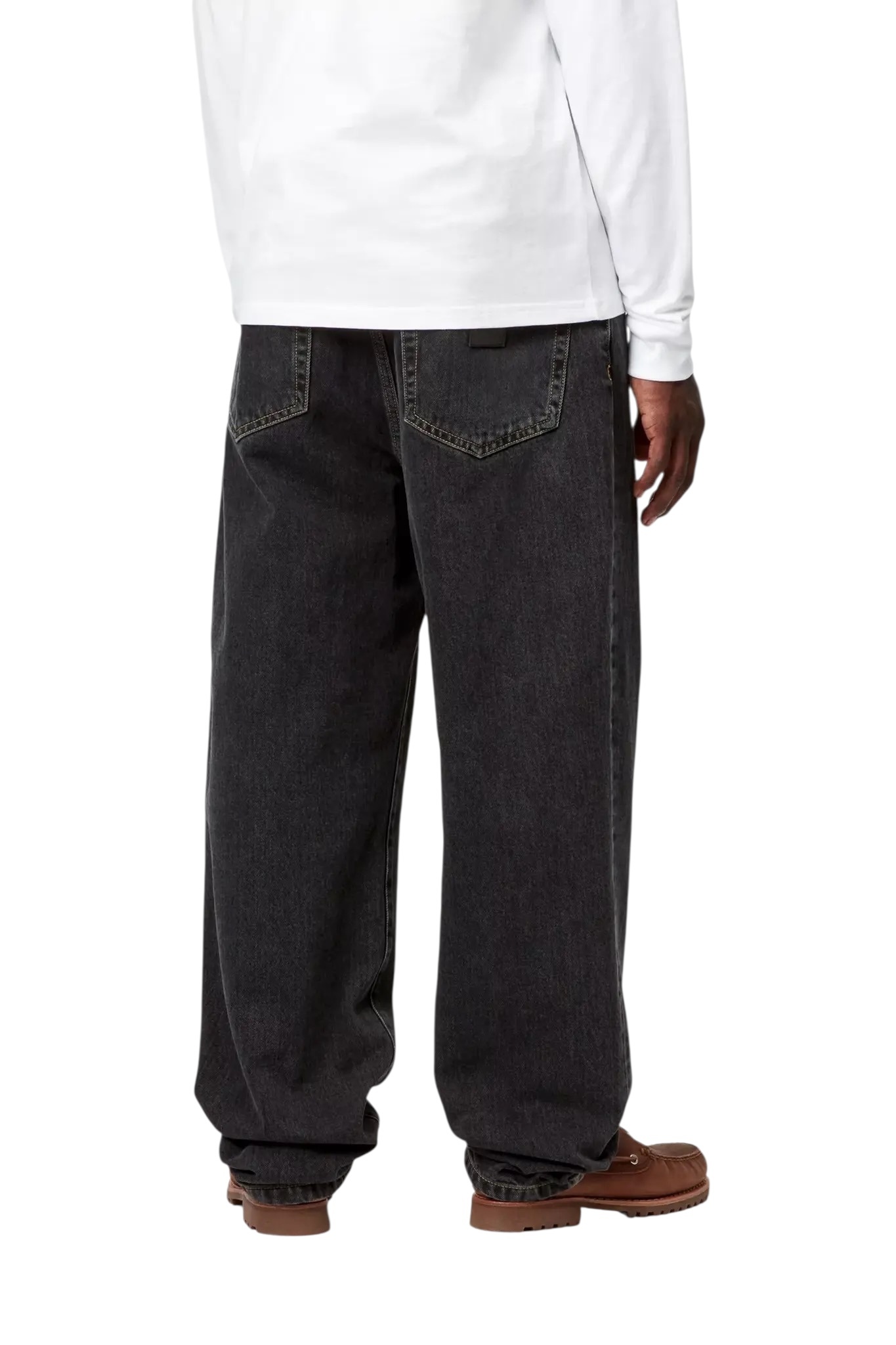 Carhartt WIP Aaron Pant - Black Stone Washed