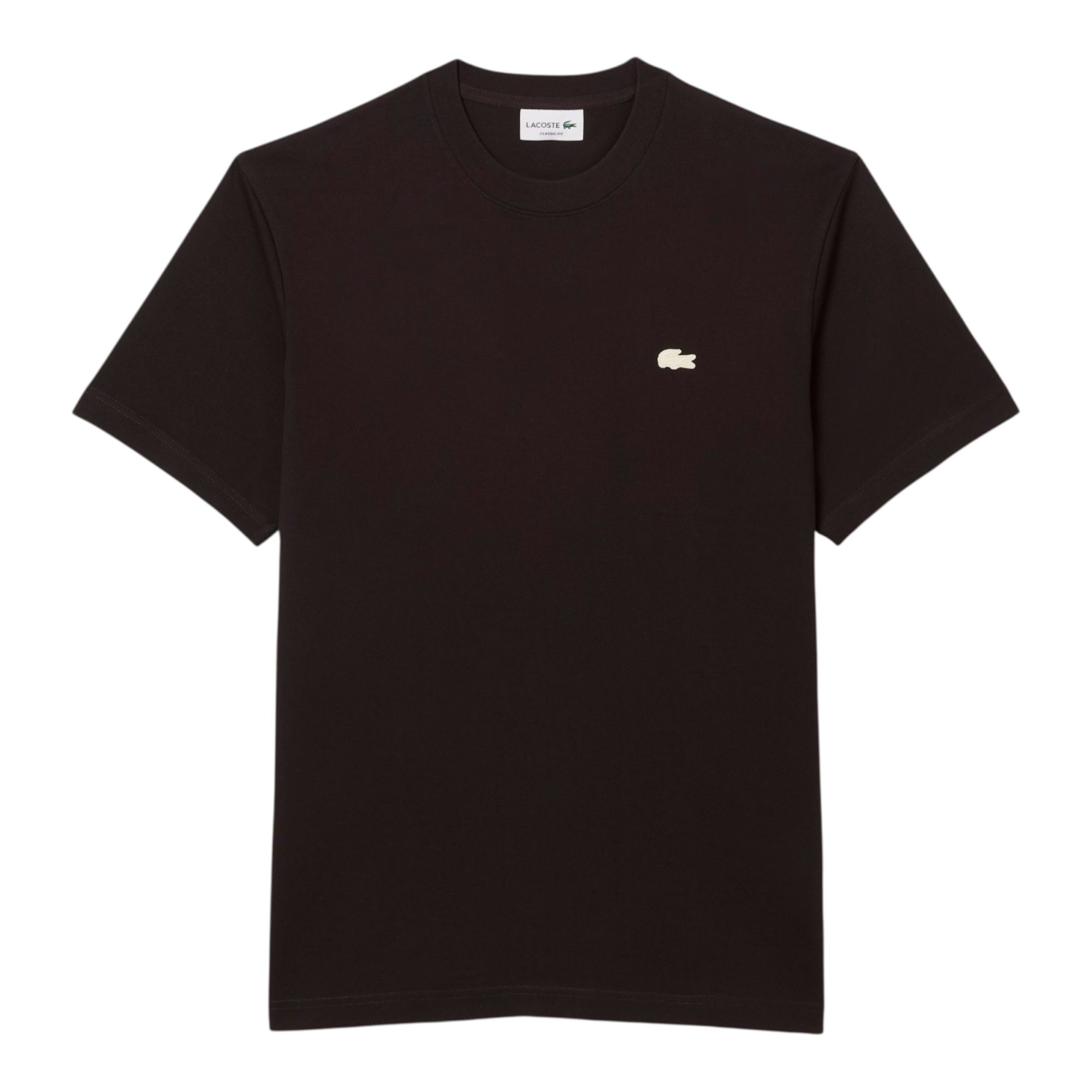 Lacoste T-shirt Coton Epais Imprimé - Marron