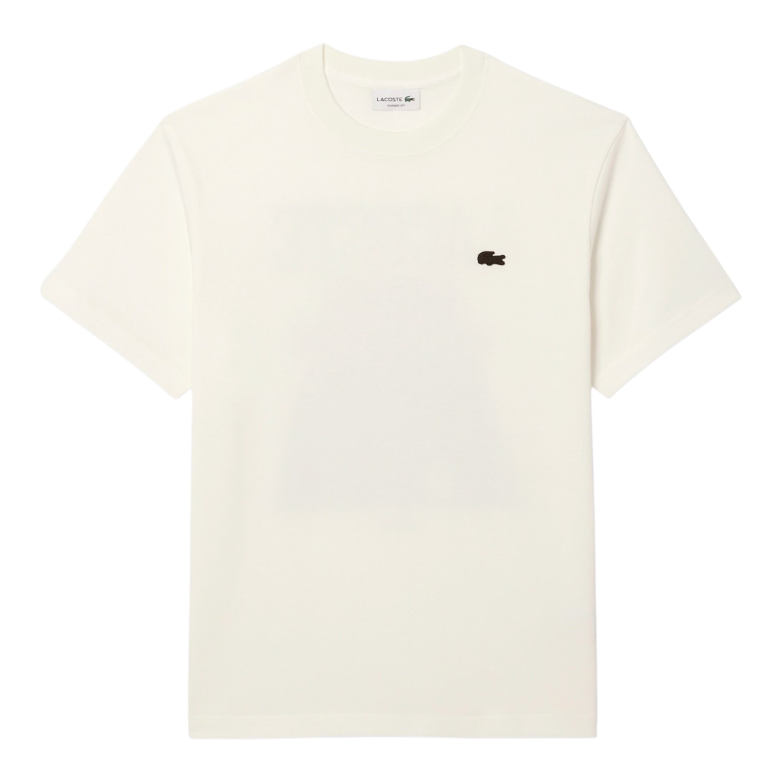 Lacoste T-shirt Coton Epais Imprimé - Blanc