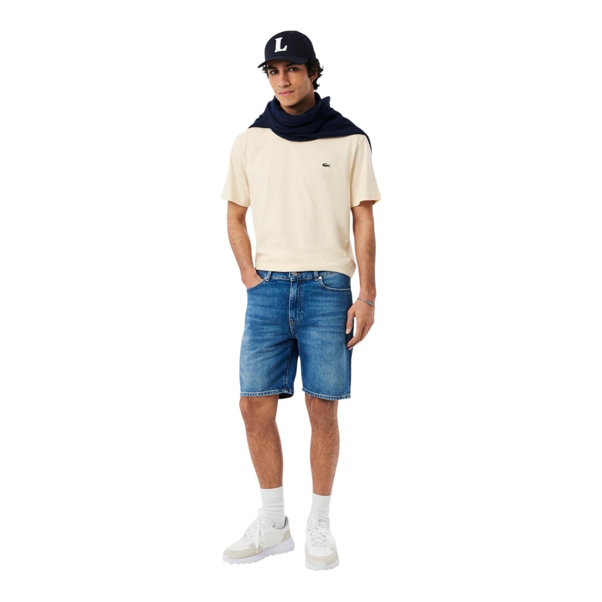 Lacoste T-shirt Coton Col Rond - Beige