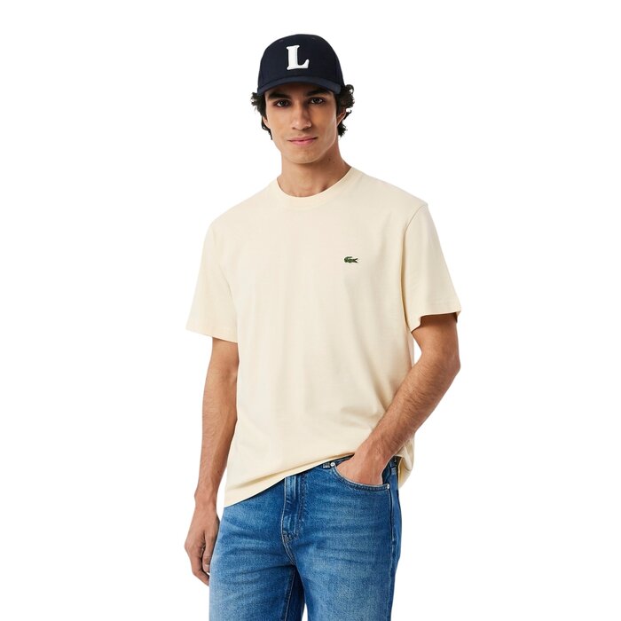 Lacoste T-shirt Coton Col Rond - Beige