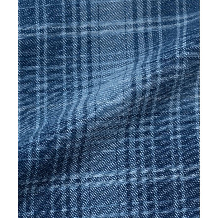 Gramicci Lagoon Short Denim Plaid - Indigo Checkered Plaid