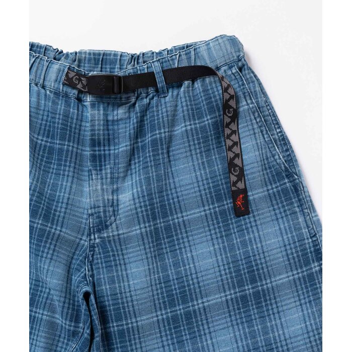 Gramicci Lagoon Short Denim Plaid - Indigo Checkered Plaid