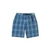 Lagoon Short Denim Plaid - Indigo Checkered Plaid
