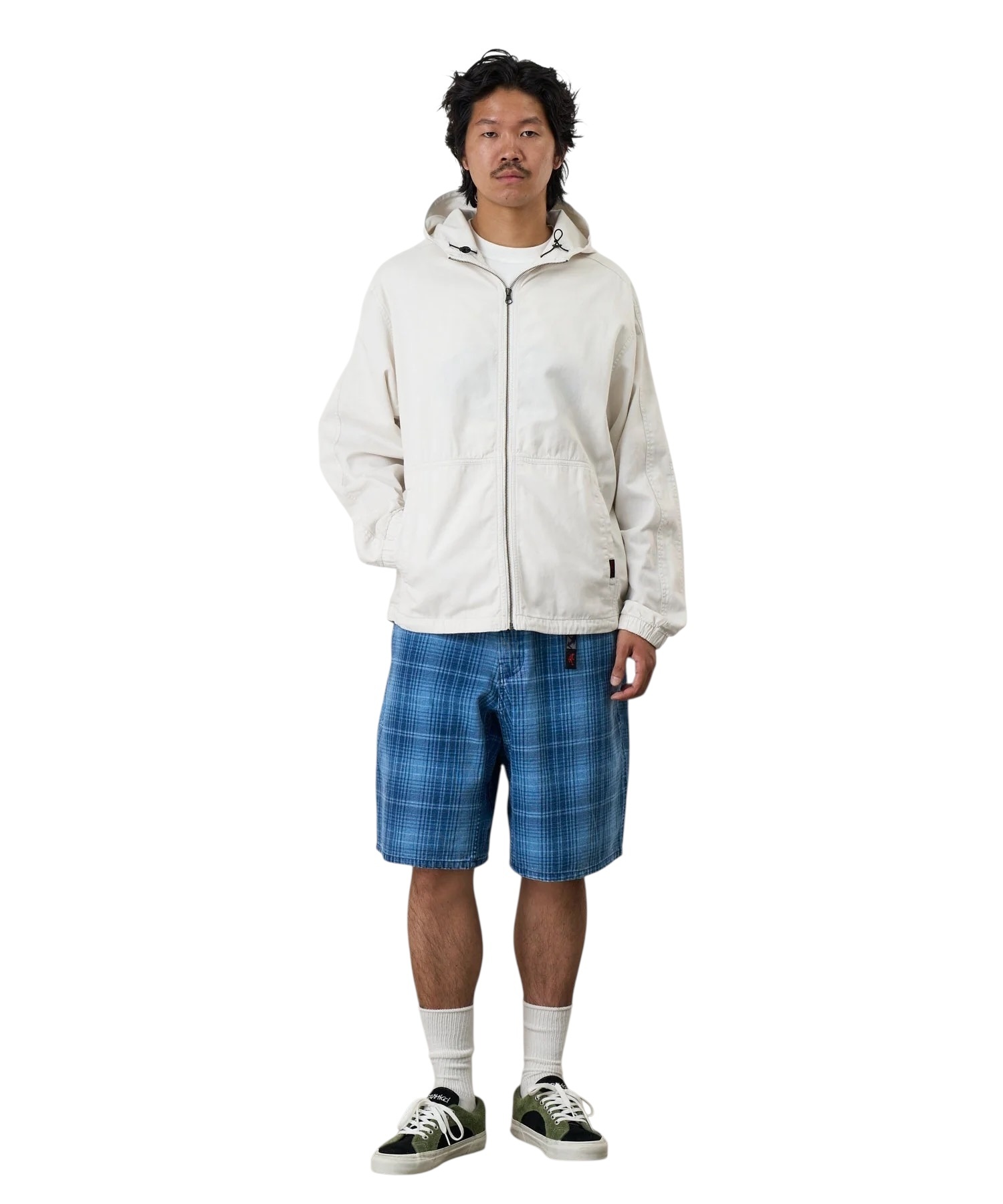 Gramicci Lagoon Short Denim Plaid - Indigo Checkered Plaid