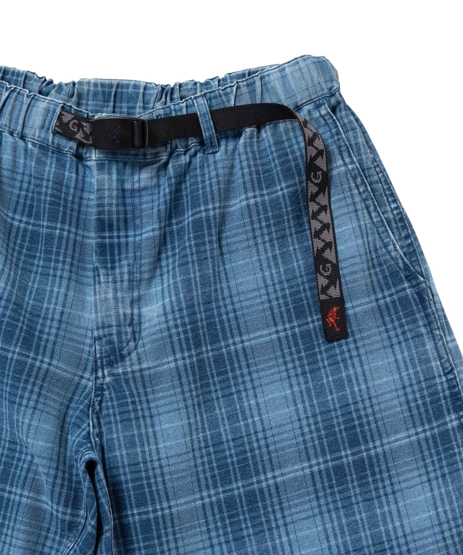 Gramicci Lagoon Short Denim Plaid - Indigo Checkered Plaid