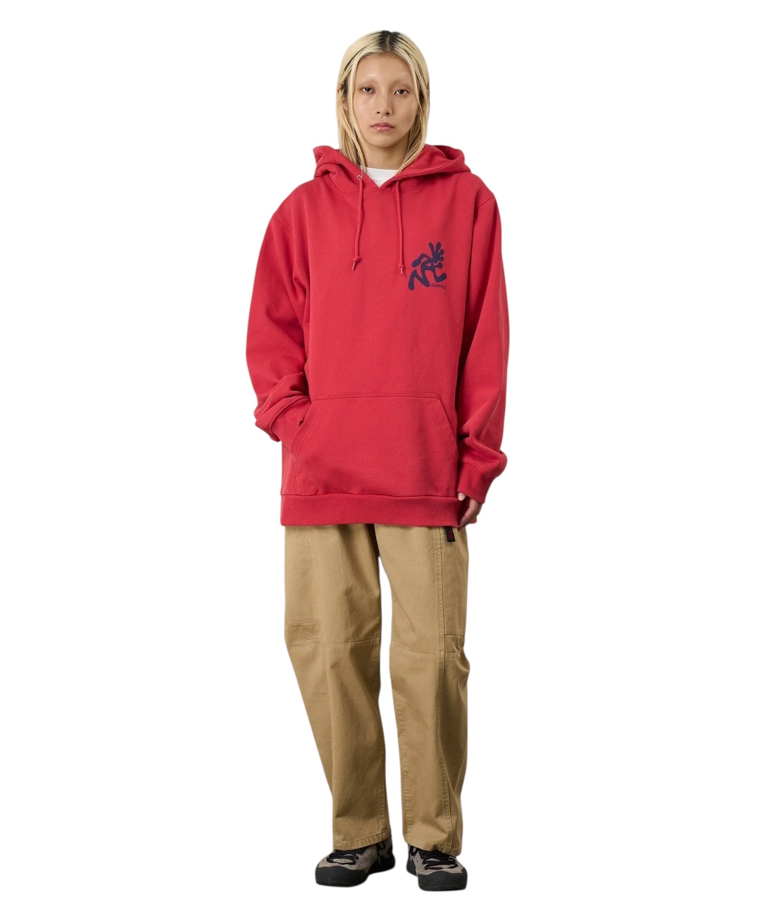 Gramicci Running Man Hooded Sweatshirt - Crimson Red