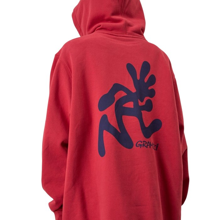 Gramicci Running Man Hooded Sweatshirt - Crimson Red