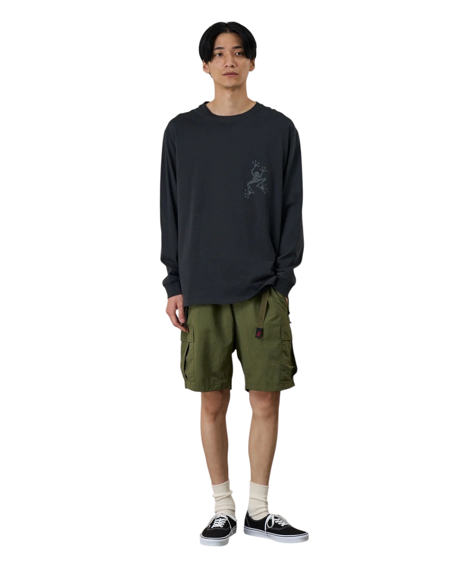 Gramicci Sticky Hands L/S Tee - Vintage Black