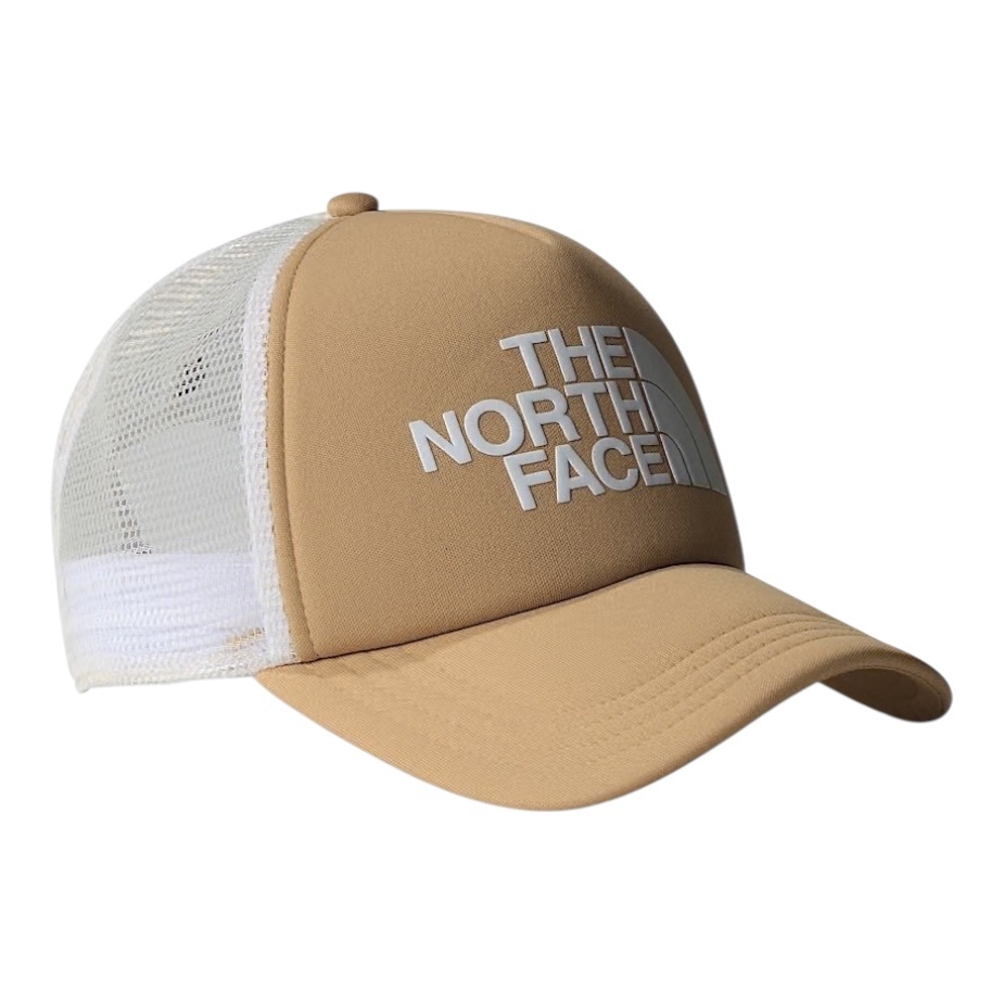 The North Face TNF Logo Trucker - Khaki Stone/TNF White