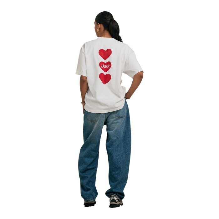 Arbor Antwerp Red Triple Heart T-shirt - White