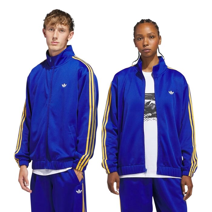 Adidas Skateboarding Firebird TK Jacket - Royal Blue/Preloved Yellow