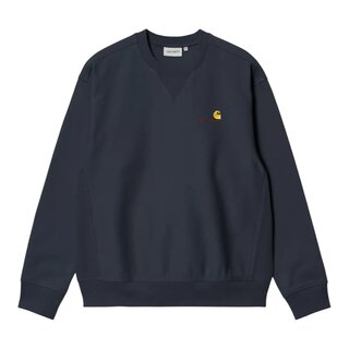 Carhartt WIP American Script Sweat - Deep Night