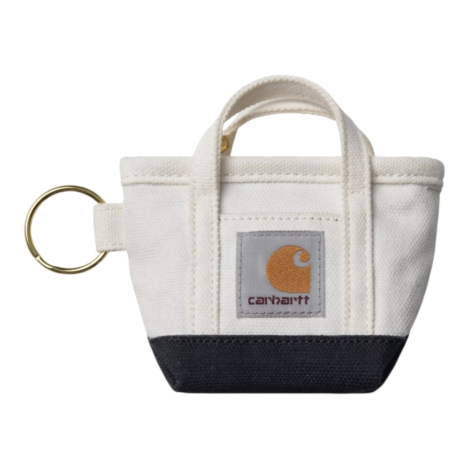 Carhartt WIP Mini Tote Bag Keychain - Natural/Blue