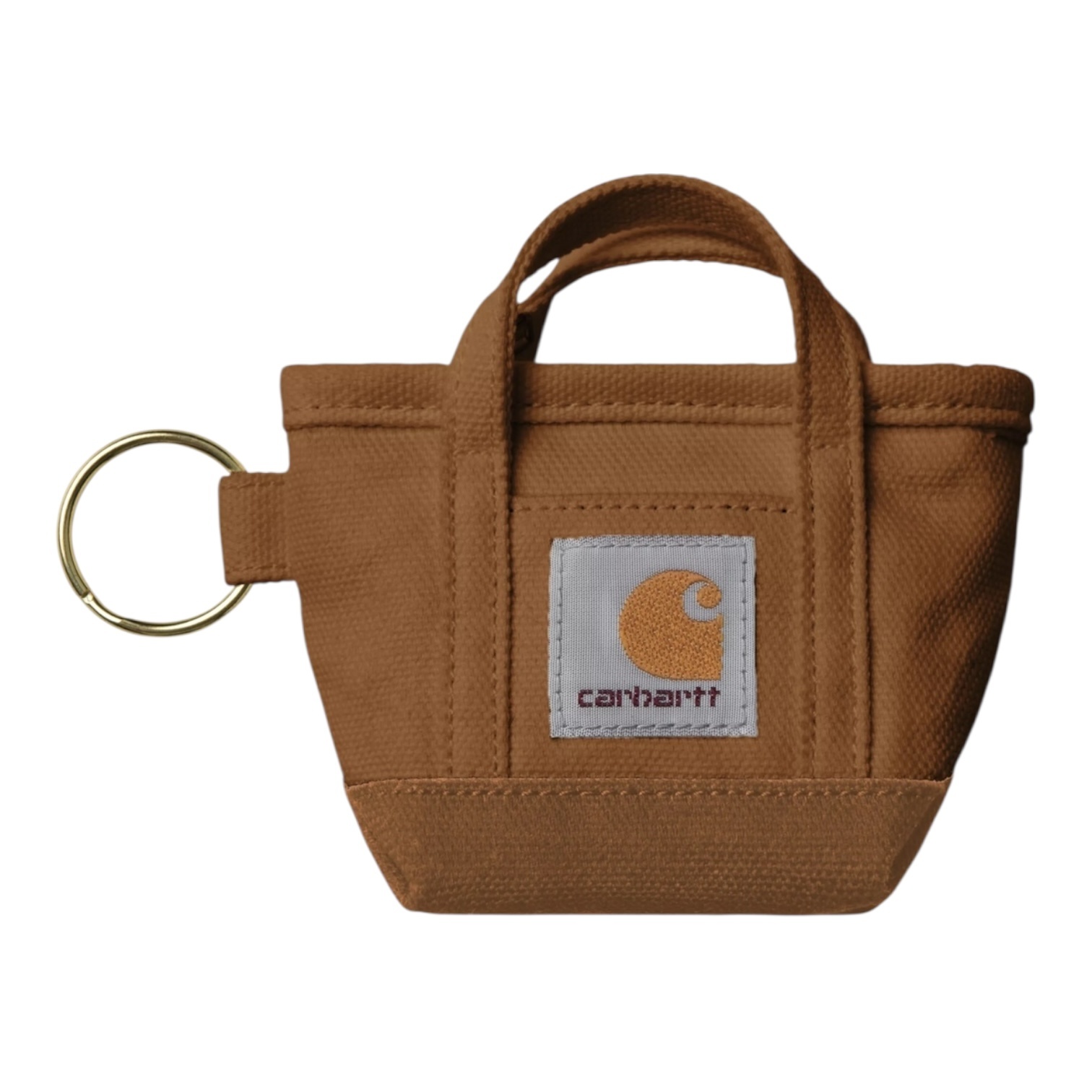 Carhartt WIP Mini Tote Bag Keychain - Hamilton Brown