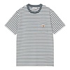 S/S Ezra Pocket T-Shirt - Ezra Stripe/Cozy Blue/Wax