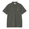 S/S Chase Pique Polo - Leaf/Gold