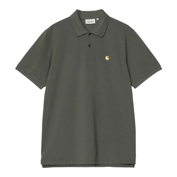 Carhartt WIP S/S Chase Pique Polo - Leaf/Gold