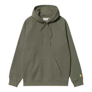 Carhartt WIP Hooded Chase Sweat - Leaf/Gold